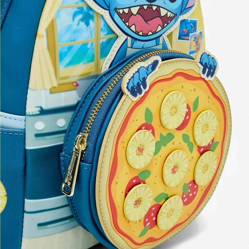 Loungefly‎ Disney Lilo & Stitch Pineapple Pizza Mini Backpack BoxLunch